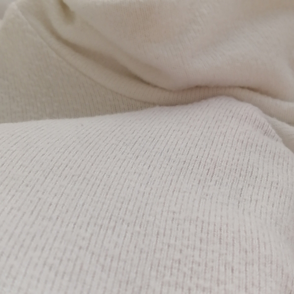 By Anthropologie Puff Sleeve Turtleneck Long Sleeve Sweater in Ivory Small - Picture 10 of 16